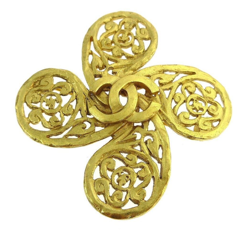 Chanel Logo CC Gold-plated